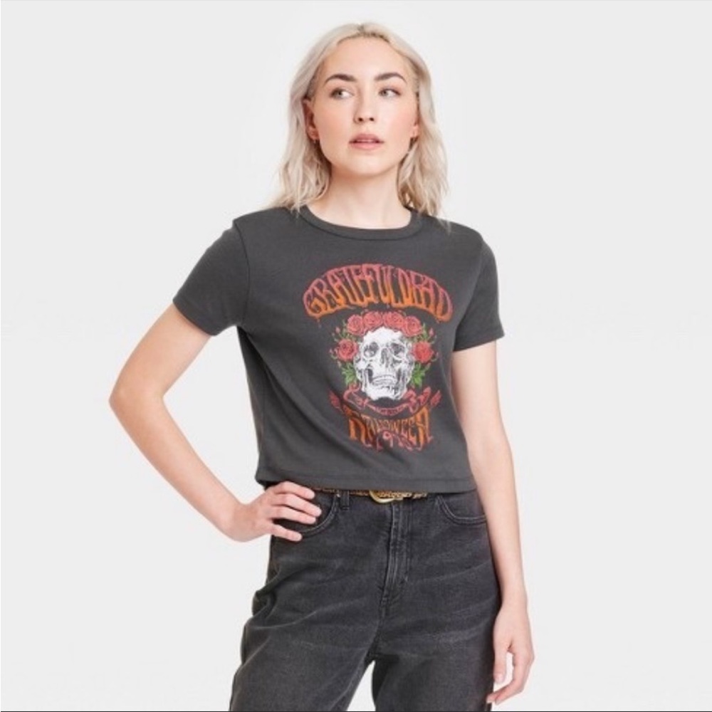 grateful dead crop top / baby tee